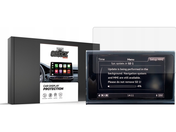 Grizzglass Keramisk Skærmbeskyttelse Cardisplay Protection Til Audi A7 C7 Mmi 8" 2012-2018