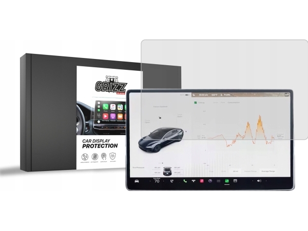 Grizzglass Matte Folie Cardisplay Protection Für Tesla Model 3 Highland 2023