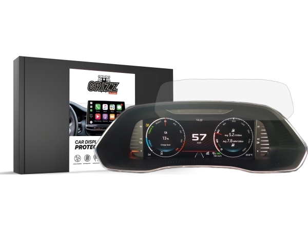 Grizzglass Matte Folie Cardisplay Protection Für Skoda Superb 3 Virtual Cockpit 10,25" 2019