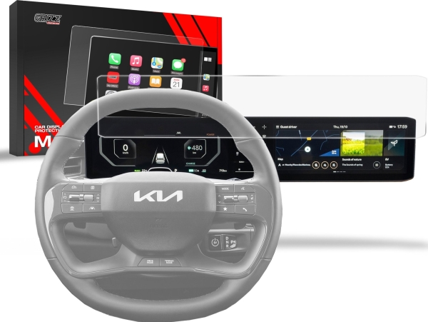 Grizzglass Matte Schutzfolie Cardisplay Protection Für Kia Ev9 2023–2024
