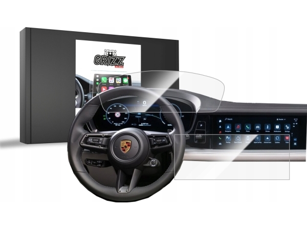 Grizzglass Ceramic Film Grizzglass Cardisplay Protection Til Porsche Cayenne 3 2023-2024 [2In1]