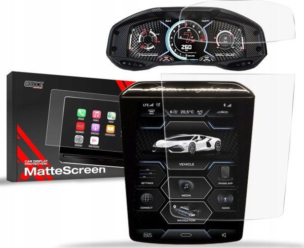 Grizzglass Matte Cardisplay-Schutzfolie Für Lamborghini Revuelto 2024 [2W1]