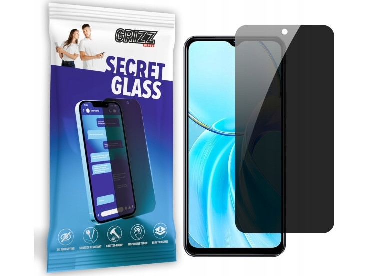 Grizzglass Secretglass Privacy Glass Til Vivo T3 Lite