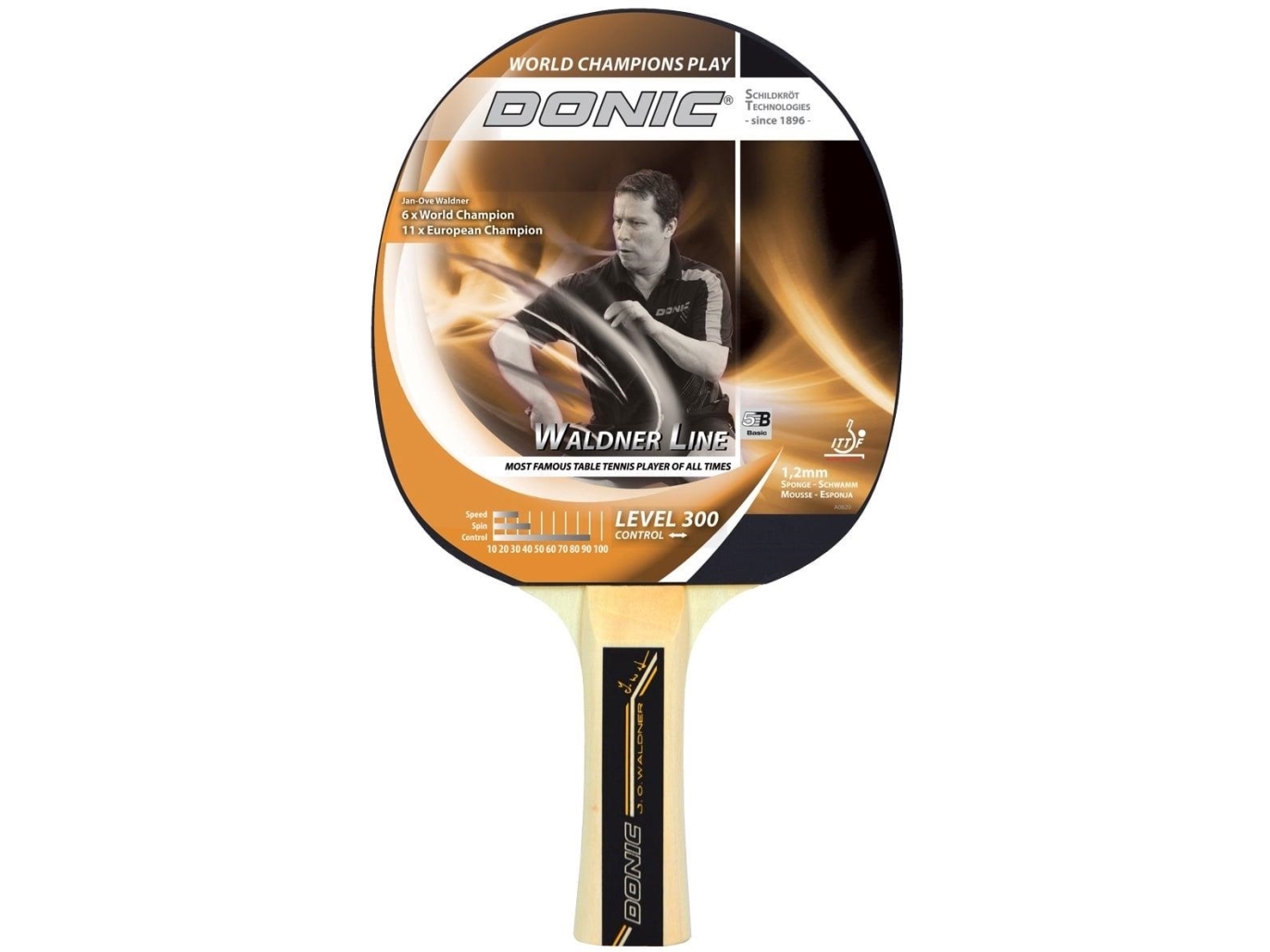 Donic Table Tennis Bat Donic Waldner 300 Ittf Approved