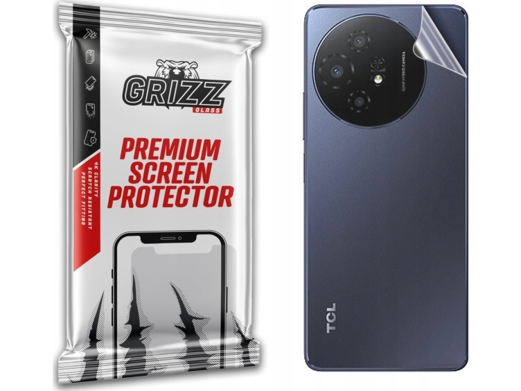 Grizzglass Folie Til Bag Grizzglass Satinskin Til Tcl 50 Xl