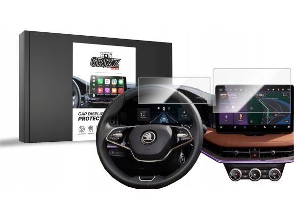 Grizzglass Keramikfolie Cardisplay Protection Für Skoda Superb 4 10" 2024 [2-In-1]