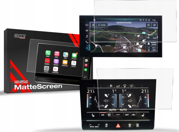 Grizzglass Mat Skærmbeskyttelse Cardisplay Til Audi E-Tron 2019-2022 [2-I-1]
