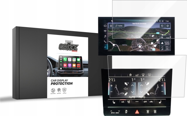 Grizzglass Keramisk Folie Cardisplay-Beskyttelse Til Audi E-Tron 2019-2022 [2W1]
