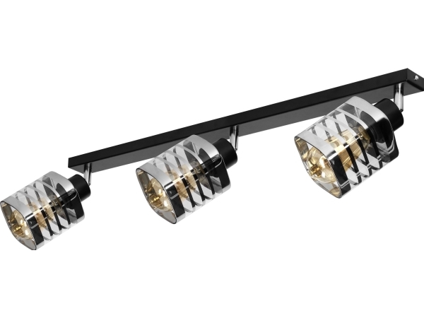 Pendel Orno Siena 3p E27 Væg Og Loftsarmatur Maks. 3x60w Sort Lysliste