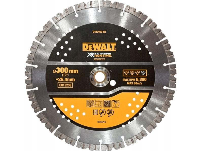 DeWALT Elite segmenteret diamantskive 300 mm - udskiftningsklinge til generelt brug
