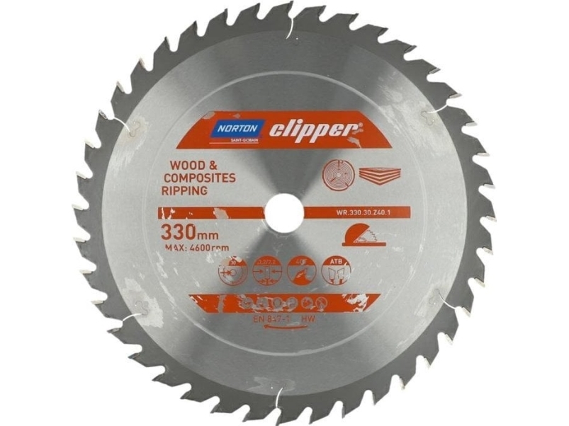 Norton Sägeblatt 330 Mm X 30 Mm X 40Z Für Holz Und Verbundwerkstoffe Atb (3,2 / 2,2)
