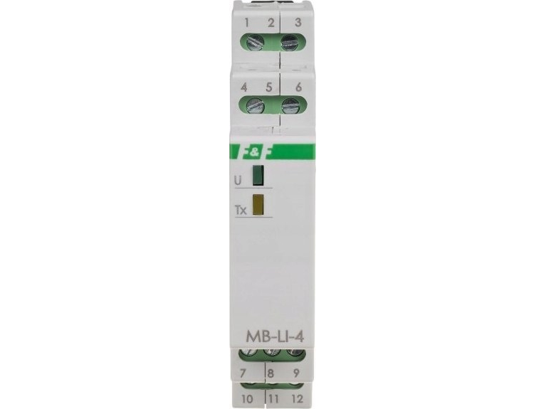 F&F impulstæller med MODBUS RTU MAX-MB-LI-4LO
