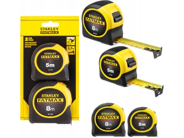 Stanley Mått 5m+8m x 31,7mm FM BLADEARMOR,2-pack | Verktyg & Verkstad - Handverktyg - Mätverktyg & markering | GameStuff
