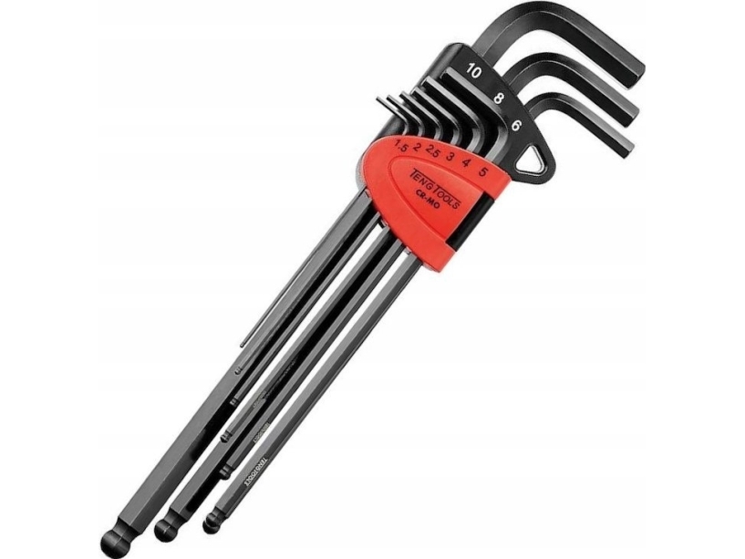 Teng Tools 9-Teilige Lange Kombination 6-Punkt-Schlüssel Mit Kugelkopf