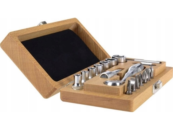 felo 18 verktyg i trälåda Felo XS Classic 1/4 | Trädgården - Trädgårdsredskap - Redskapsset | GameStuff