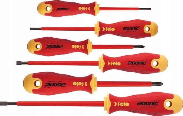 Felo Tools 6 Felo Ergonic Vde-Skruetrækkere + Magnetisator