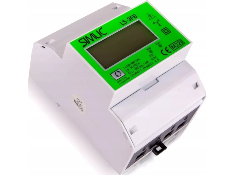 Simet elmätare tvåvägs 3-fas 10A (100A) MID Simet Simlic LS3-FB 85403010 återställningsfunktion | EL Artiklar - Verktyg för EL - Mätinstrument | GameStuff