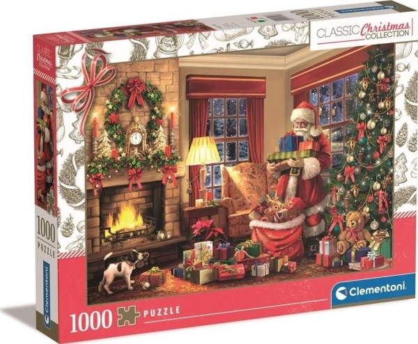 Clementoni Cle Puslespil 1000 Julemandens Besøg 81497