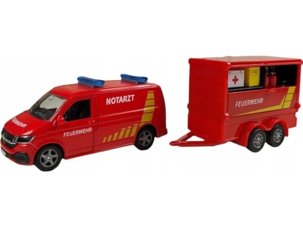 Hipo Vw T6 Feuerwehrwagen Mit Anhänger Tech. 520321 88942