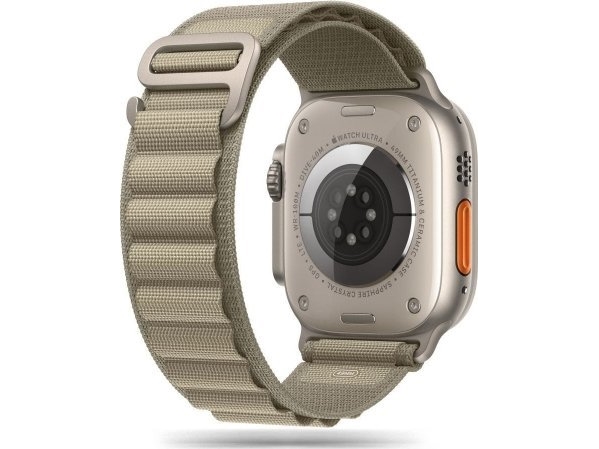 Tech-Protect Tech-Protect Nylon Pro Apple Watch 4 / 5 / 6 / 7 / 8 / 9 / Se / Ultra 1 / 2 (42 / 44 / 45 / 49 Mm) Titanium/Olive