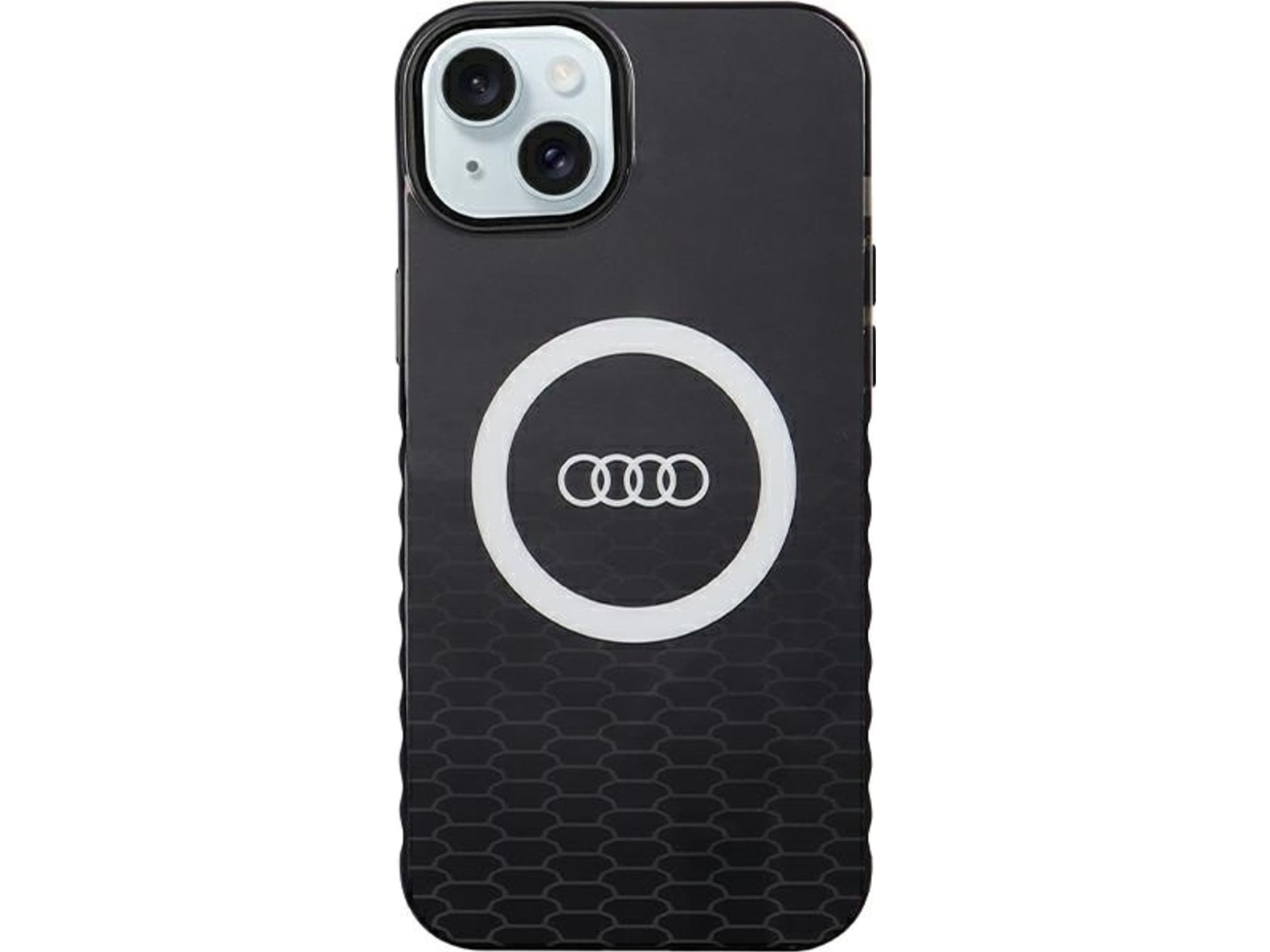 Audi Iml Big Logo Magsafe Cover Til Iphone 15 Plus/14 Plus - Sort