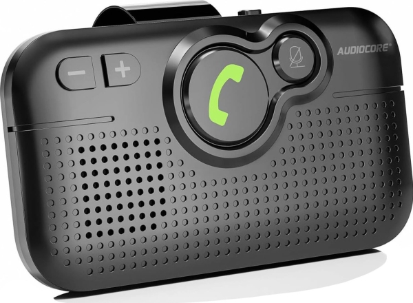 Audiocore Ac475 Freisprecheinrichtung, Bluetooth 5.0, A2dp, 2W Lautsprecher, Unterstützt Google Und Siri