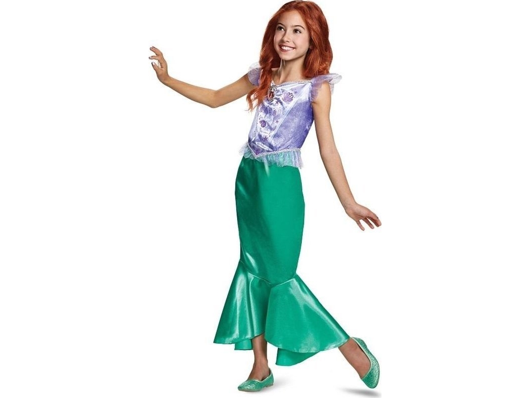 GoDan Kostym Ariel Classic - Lilla Sjöjungfrun Storlek S 5-6 år | Leksaker - Rollek - Blaster och leksaksvapen | GameStuff