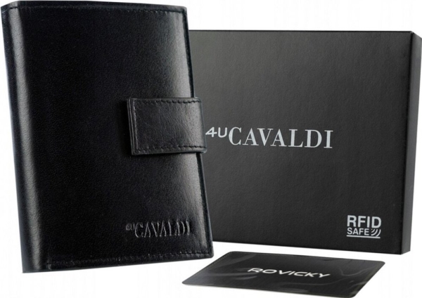 4U Cavaldi Skórzany męski portfel Cavaldi 0104L-P-BS RFID NoSize | N - A | GameStuff