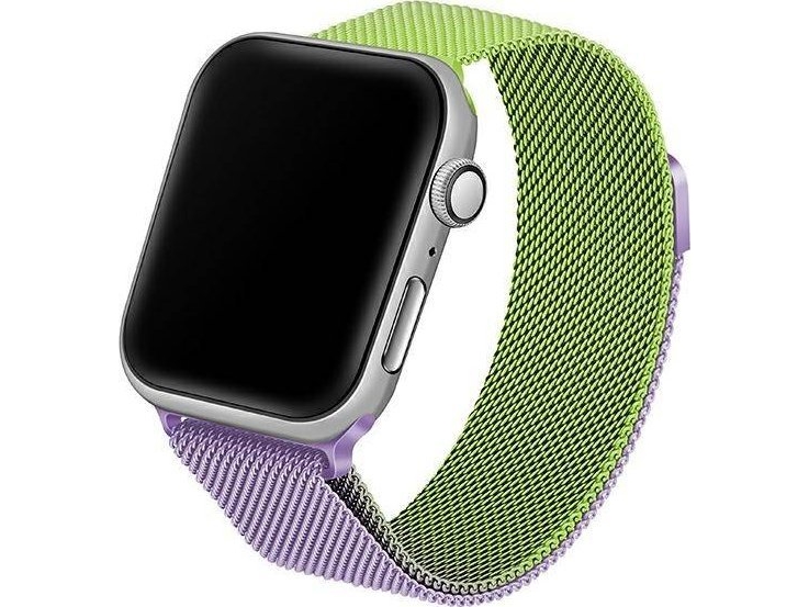 Beline Rem Til Apple Watch Stål 38/40/41 Mm Grøn/Lilla