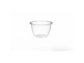 Plastlåg Deligreen Ø129x16 Mm Rund Flad Rpet Klar,12 Ps X 42 Stk/Krt