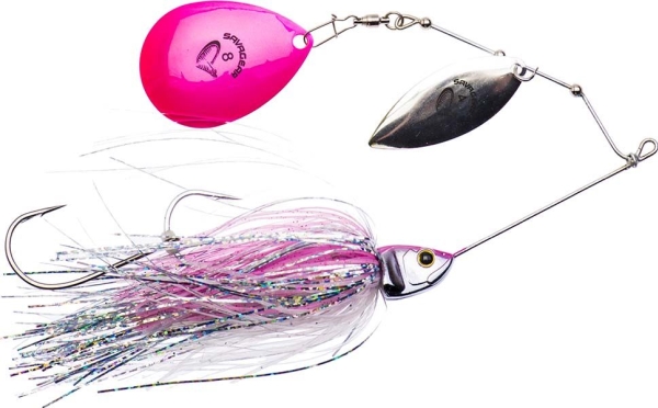 Savage Gear DaBush Spinnerbait 32g #3 Pink Flash (57609) | Utomhus - Fiskeredskap - Drag | GameStuff