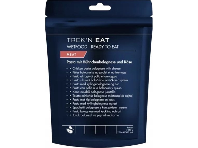 Trek N Eat Drobiowe spagetti bolognese z serem-RTE 350g [Kanapasta bolognese juustolla-RTE]