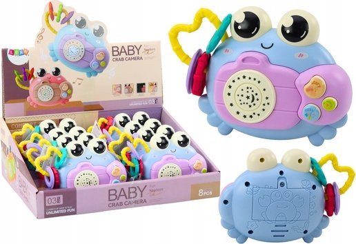 Leantoys Krabben- Geräteschüttler Projektor Mit Batterien Sound Blau