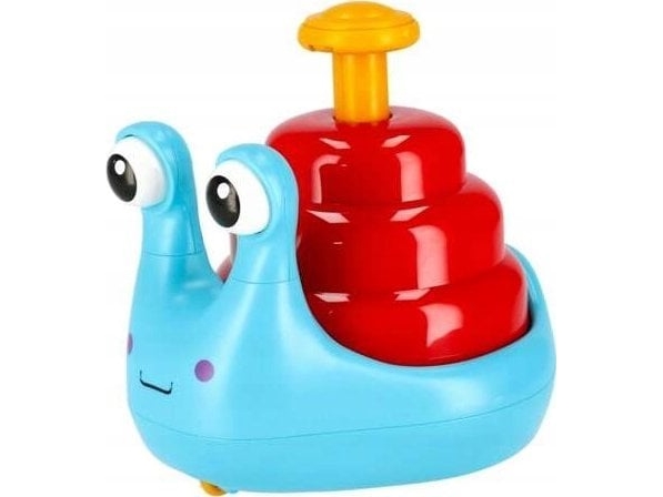 LeanToys glad snigel på hjul rullande blå-röd | Andra leksaksmärken - S-Z - Wheely Bug | GameStuff