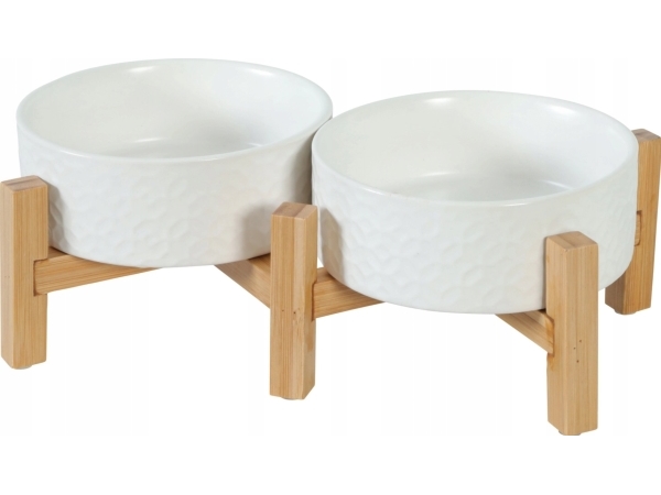 Zolux ZOLUX KEREAMO DUO KERAAMINEN KULHO VARASTOSSA 2x300ml VALKOINEN