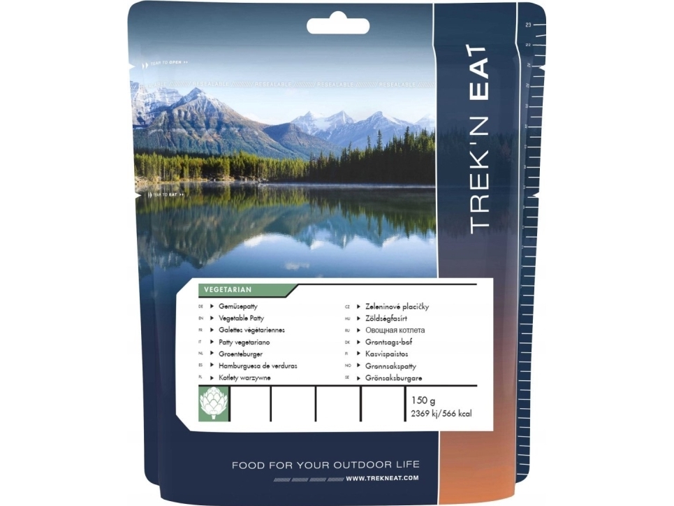 Trek N Eat Wegetariański Burger 160g [Vegetable Burger Patty]