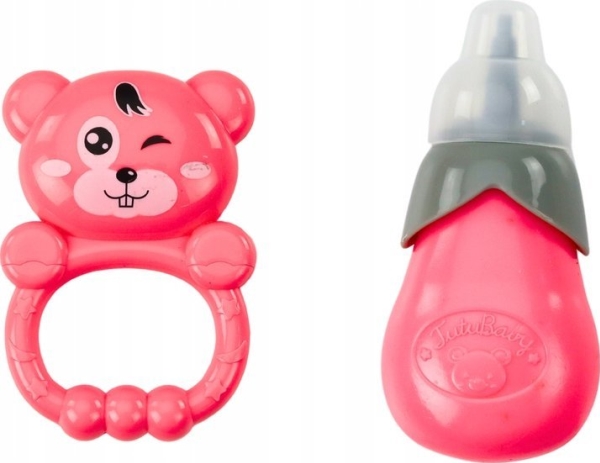 Lean Toys Lėlė su šviesiai rožine suknele