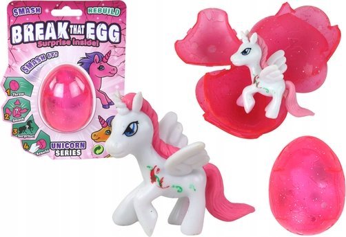 LeanToys magisk æg enhjørning rosa 6 cm