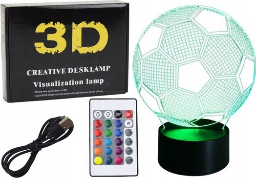 LeanToys Light Wireless 3D Ball Statue LED Pilot