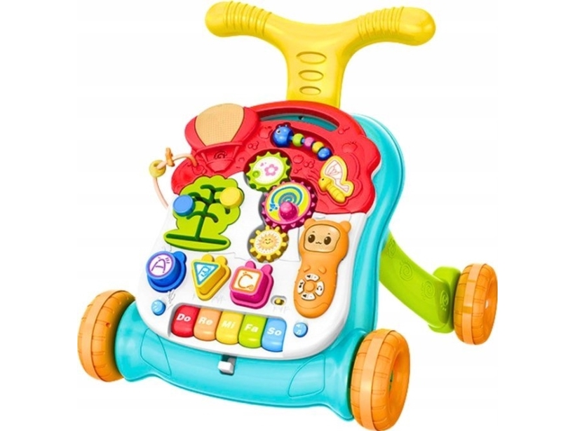 Leantoys Kinderwagen Educational Table 2In1 Interaktives Licht Und Sound