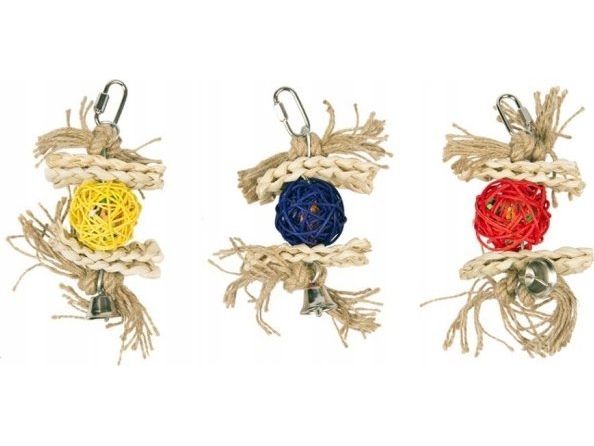 Duvo+ legetøj til fugle bold + klokke 18x5,5 cm 4745049