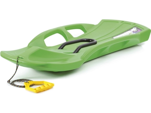 Victoria Sport Snow Train Control plastsläde med bromsar grön | Utomhusleksaker - Slädar och bobar - Slädar & bob | GameStuff