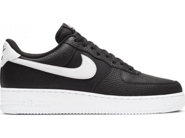 Nike Air Force 1 Low 07 Black White Pebbled Leather