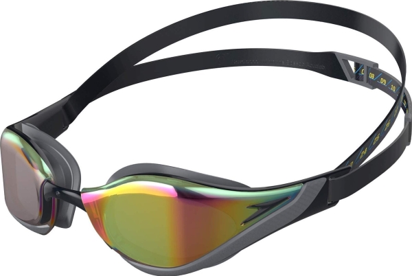 Speedo Elite svømmebriller - Fastskin Pure Focus Mirror - Grå/guld (Mirror linse)