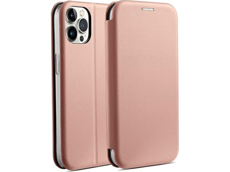 Beline Beline Etui Book Magnetic Iphone 15 Pro 6,1" Różowo Złoty/Rose Gold