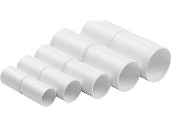 TRITON tilslutningsmuffe til elektriske rørinstallationer, stiv, lige hvid ZPL-16 (1 stk.)