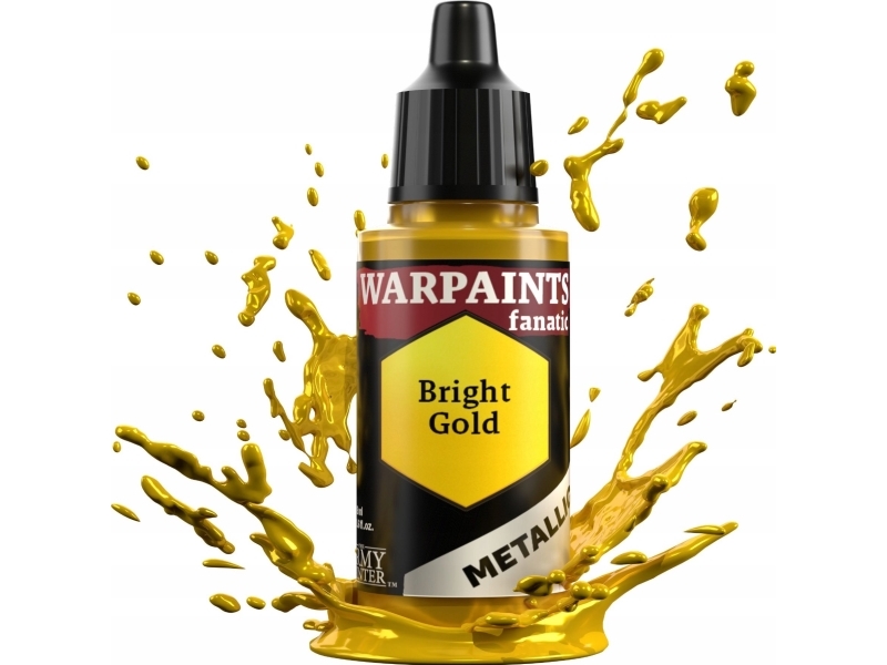 Army Painter The : Warpaints - Fanatic - Metallic - Bright Gold | Hobby - Färg vattenbaserad - Metallfärg | GameStuff
