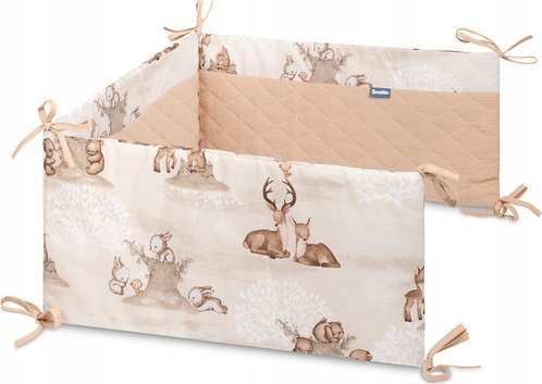 Sensillo barnesengsbeskytter mousseline brun