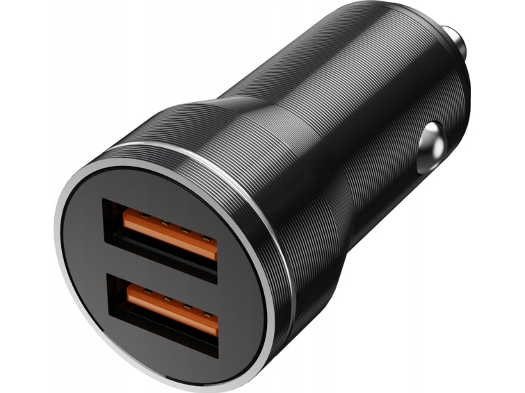 Nemo Biloplader 3.1A 18W 2X Usb Jellico F2s Sort