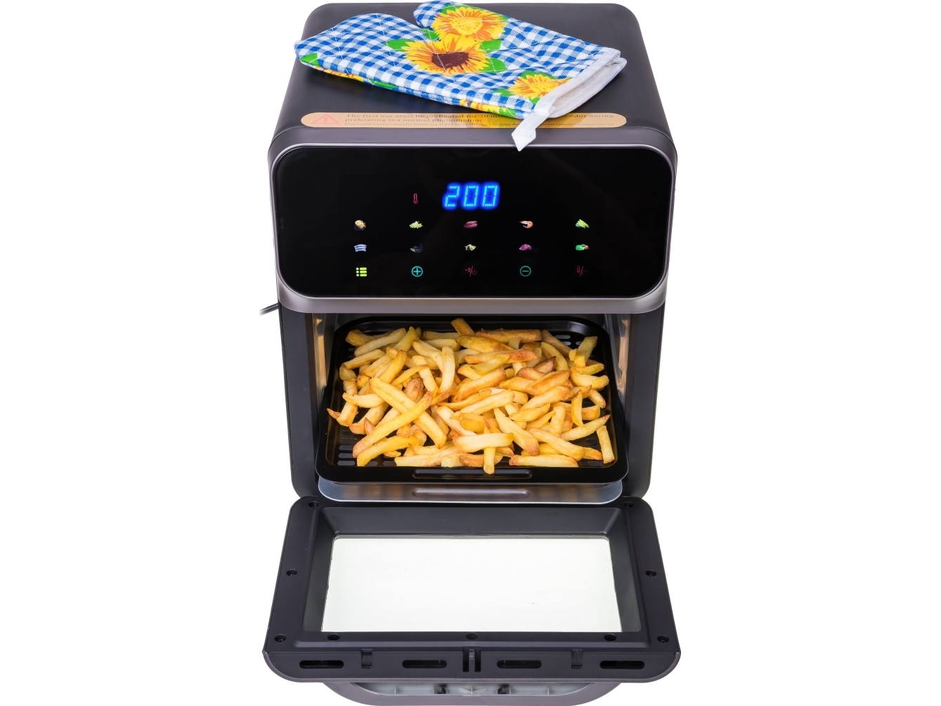 Linbox Fritteuse Ohne Öl/Kleiner Ofen 5504 Schwarz
